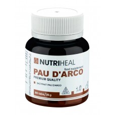 Nutriheal. "Pau D'Arco (Пау Д'Арко) - Экстракт из внутреннего слоя коры муравьиного дерева" 100% Органический. Антипаразитарное и антигрибковое действие. ЖКТ. Иммунитет. 60 табл. по 500 мг.